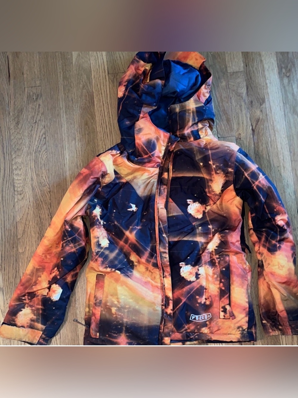 Volcom Snow Jacket - Youth Large - Orange Black